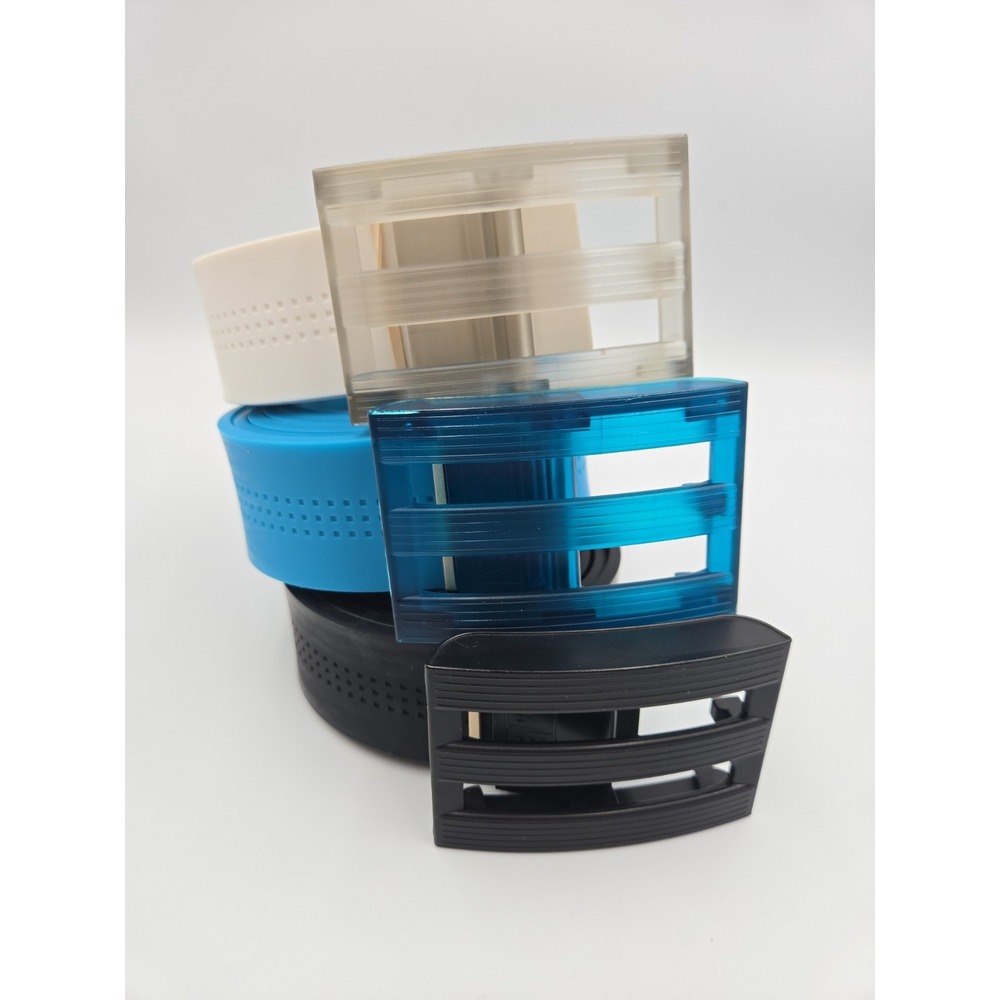 Adidas Golf Silicone Belt Lot Of 3 White Blue Black Size 42/44
